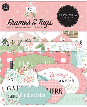 Carta Bella Flower Garden Frames & Tags (CBGA130025) (OUTLET) Carta Bella Flower Garden Frames & Tags (CBGA130025) (OUTLET)