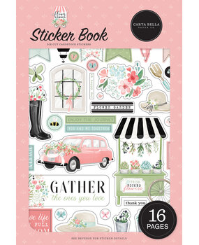 Carta Bella Flower Garden Sticker Book (CBGA130029) (OUTLET) Carta Bella Flower Garden Sticker Book (CBGA130029) (OUTLET)