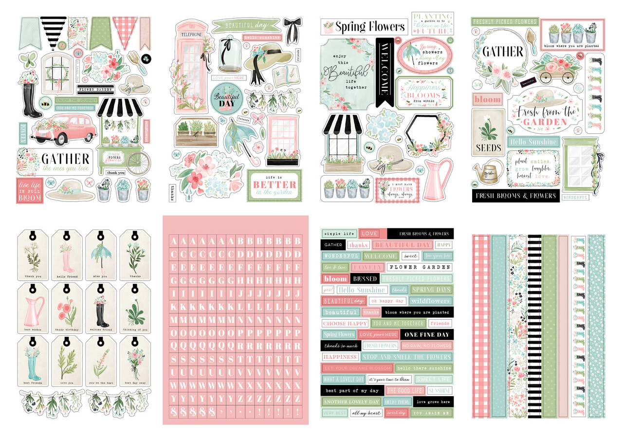 Carta Bella Flower Garden Sticker Book (CBGA130029) (OUTLET)