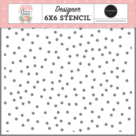 Carta Bella Be You Dot 6x6 Inch Stencil (CBGA130034) (OUTLET) Carta Bella Be You Dot 6x6 Inch Stencil (CBGA130034) (OUTLET)