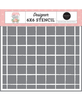 Carta Bella Hello There Grid 6x6 Inch Stencil (CBGA130035) (OUTLET) Carta Bella Hello There Grid 6x6 Inch Stencil (CBGA130035) (OUTLET)