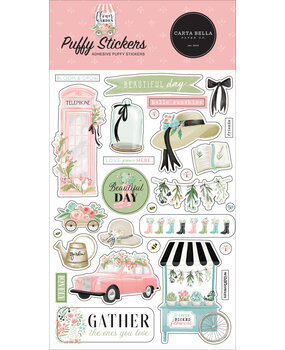 Carta Bella Flower Garden Puffy Stickers (CBGA130066) (OUTLET) Carta Bella Flower Garden Puffy Stickers (CBGA130066) (OUTLET)