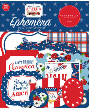 Carta Bella God Bless America Ephemera (CBGBA136024) (OUTLET) Carta Bella God Bless America Ephemera (CBGBA136024) (OUTLET)