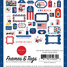Carta Bella God Bless America Frames & Tags (CBGBA136025) (OUTLET)
