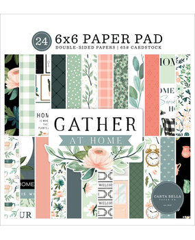 Carta Bella Gather At Home 6x6 Inch Paper Pad (CBGH143023) (OUTLET) Carta Bella Gather At Home 6x6 Inch Paper Pad (CBGH143023) (OUTLET)