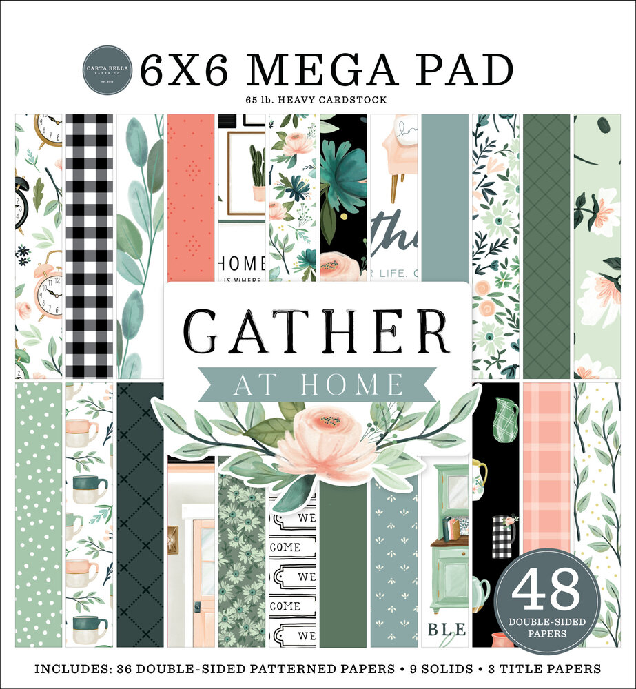 Carta Bella Gather At Home 6x6 Inch Cardmakers Mega Pad (CBGH143031) (OUTLET)