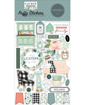 Carta Bella Gather At Home Puffy Stickers (CBGH143066) (OUTLET) Carta Bella Gather At Home Puffy Stickers (CBGH143066) (OUTLET)