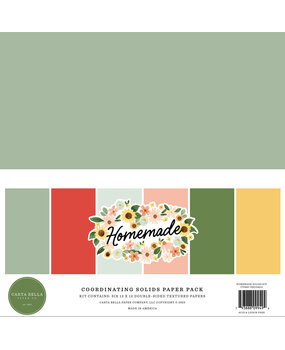 Carta Bella Homemade 12x12 Inch Coordinating Solids Paper Pack (CBH158015) (OUTLET) Carta Bella Homemade 12x12 Inch Coordinating Solids Paper Pack (CBH158015) (OUTLET)