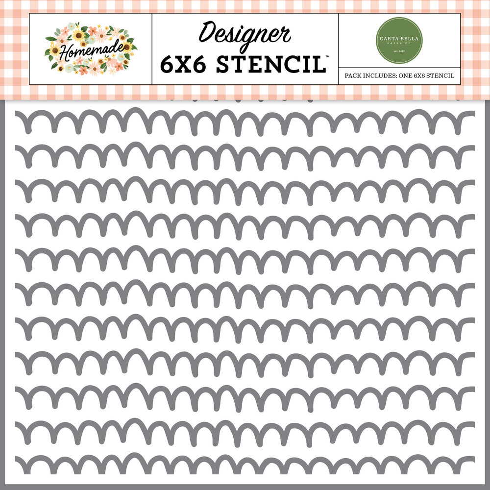 Carta Bella Life Is Sweet Scallops Stencil (CBH158033) (OUTLET)