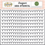 Carta Bella Life Is Sweet Scallops Stencil (CBH158033) (OUTLET)