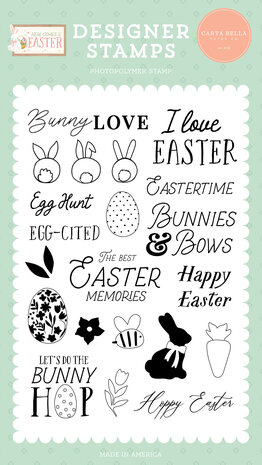 Carta Bella Bunny Hop Clear Stamps (CBHCE351045) (OUTLET)