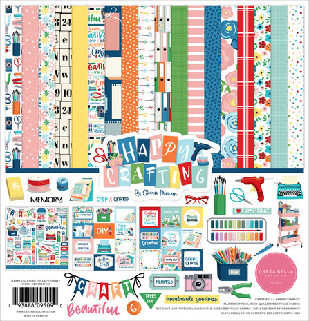 Carta Bella Happy Crafting 12x12 Inch Collection Kit (CBHCR157016) (OUTLET)