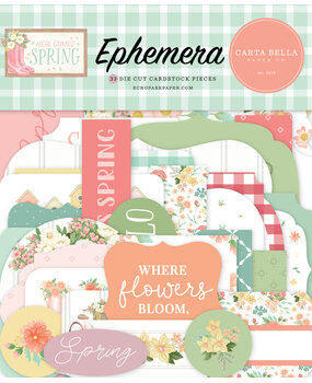 Carta Bella Here Comes Spring Ephemera (CBHCS352024) (OUTLET)