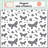 Carta Bella Friendly Butterfly Skies Stencil (CBHCS352034) (OUTLET)