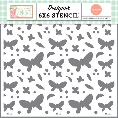Carta Bella Friendly Butterfly Skies Stencil (CBHCS352034) (OUTLET) Carta Bella Friendly Butterfly Skies Stencil (CBHCS352034) (OUTLET)