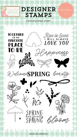 Carta Bella Rain Or Shine Clear Stamps (CBHCS352043) (OUTLET)