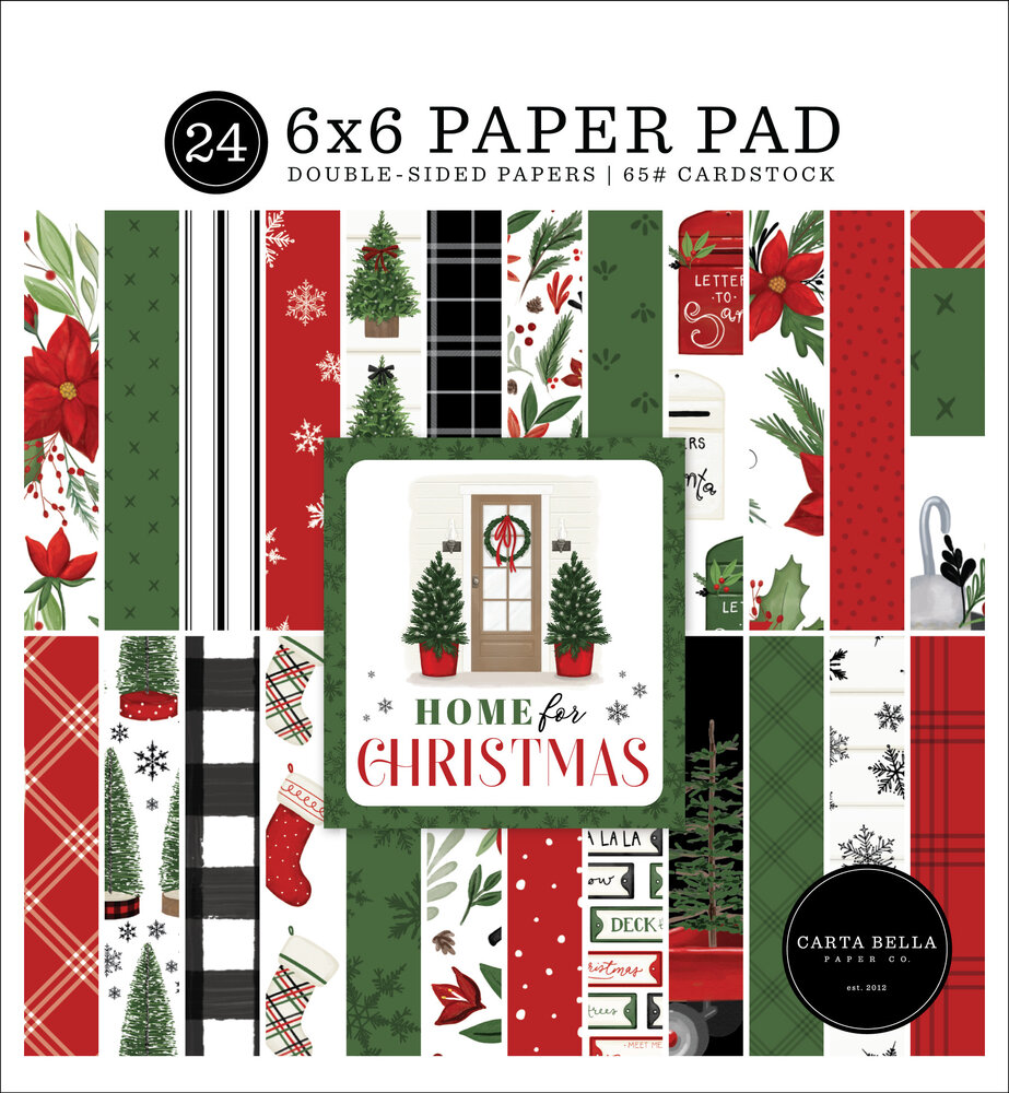 Carta Bella Home For Christmas 6x6 Inch Paper Pad (CBHFC139023) (OUTLET) Carta Bella Home For Christmas 6x6 Inch Paper Pad (CBHFC139023) (OUTLET)