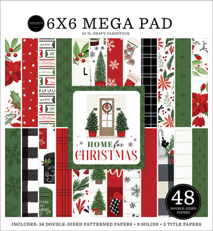 Carta Bella Home For Christmas 6x6 Inch Cardmakers Mega Pad (CBHFC139031) (OUTLET) Carta Bella Home For Christmas 6x6 Inch Cardmakers Mega Pad (CBHFC139031) (OUTLET)