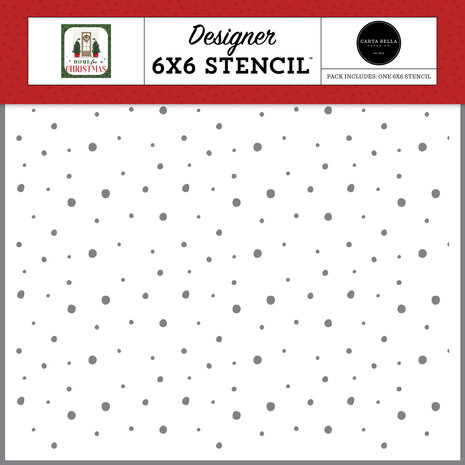 Carta Bella Snow Much Fun Stencil (CBHFC139034) (OUTLET)