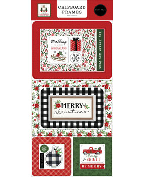 Carta Bella Home For Christmas Chipboard Frames (CBHFC139065) (OUTLET) Carta Bella Home For Christmas Chipboard Frames (CBHFC139065) (OUTLET)