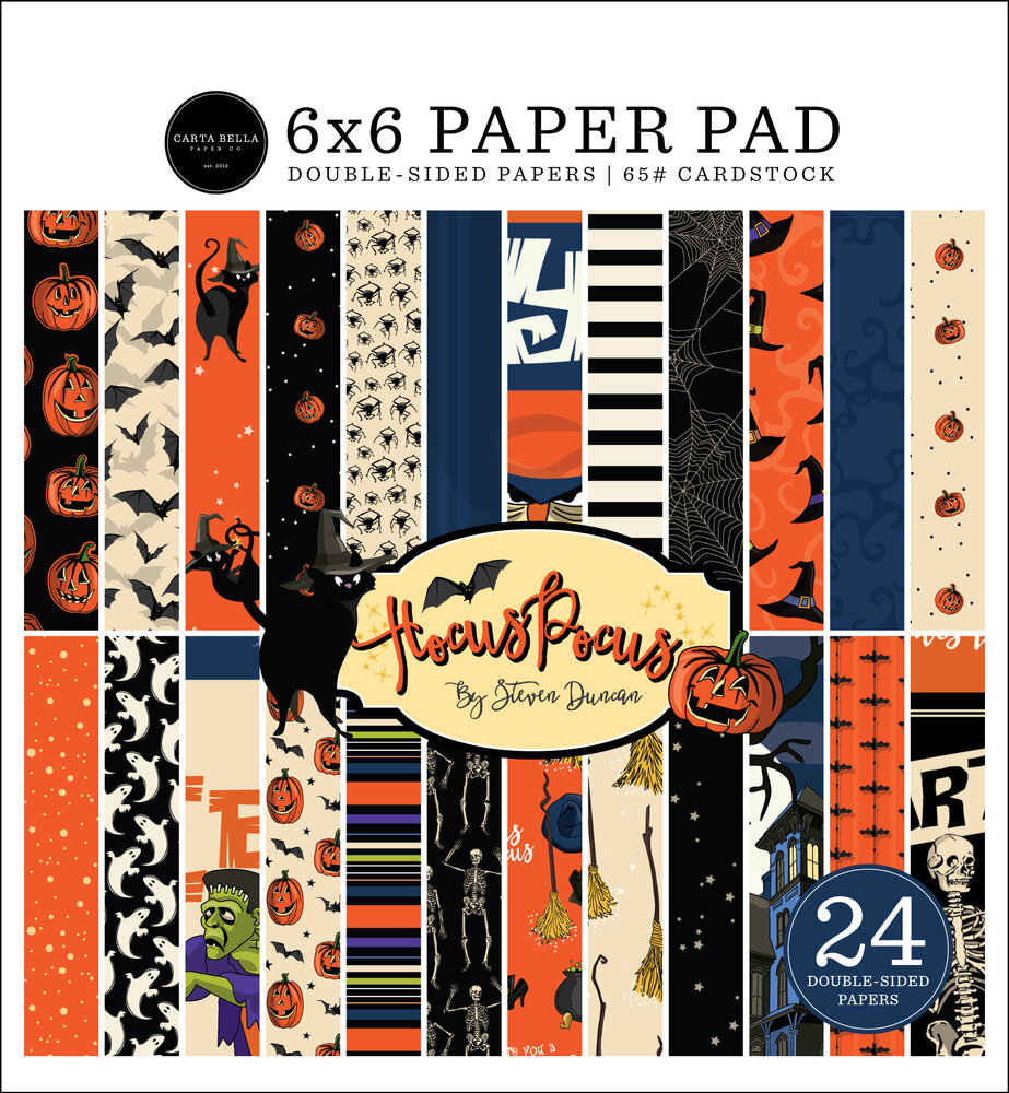 Carta Bella Hocus Pocus 6x6 Inch Paper Pad (CBHP153023) (OUTLET) Carta Bella Hocus Pocus 6x6 Inch Paper Pad (CBHP153023) (OUTLET)