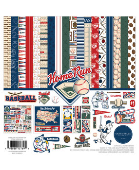 Carta Bella Home Run 12x12 Inch Collection Kit (CBHR313016) (OUTLET) Carta Bella Home Run 12x12 Inch Collection Kit (CBHR313016) (OUTLET)