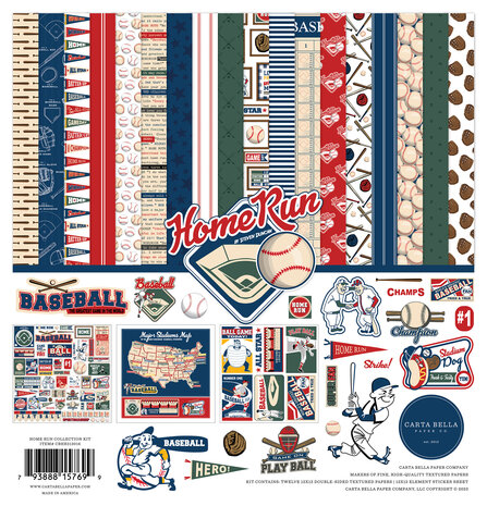 Carta Bella Home Run 12x12 Inch Collection Kit (CBHR313016) (OUTLET)