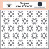 Carta Bella Quilted Pattern Stencil (CBHTE308033) (OUTLET)