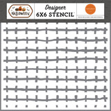 Carta Bella Spooky Scary Stitch Stencil (CBHW324034) (OUTLET)