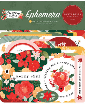 Carta Bella Joyful Christmas Flora Ephemera (CBJCF340024) (OUTLET)