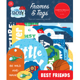 Carta Bella Little Boy Frames & Tags (CBLB160025) (OUTLET)