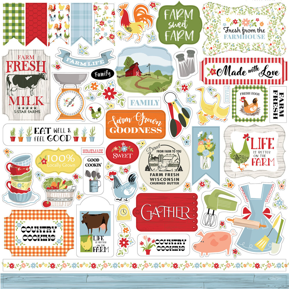 Carta Bella Farmhouse Living 12x12 Inch Element Sticker (CBLIV145014) (OUTLET)