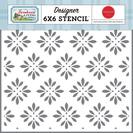 Carta Bella Country Floral Stencil (CBLIV145033) (OUTLET)
