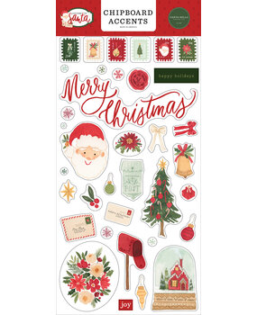 Carta Bella Letters To Santa Chipboard Accents (CBLS155021) (OUTLET)