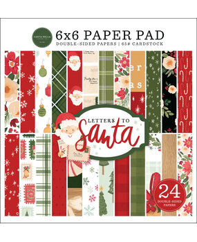 Carta Bella Letters To Santa 6x6 Inch Paper Pad (CBLS155023) (OUTLET)