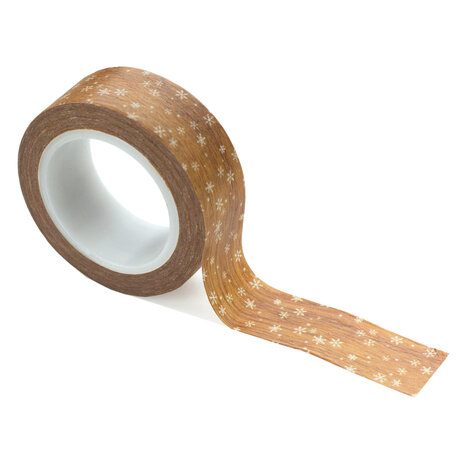 Carta Bella Washi Tape Woodgrain Snow (CBLS155027) (OUTLET)