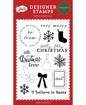 Carta Bella I Believe In Santa Clear Stamps (CBLS155044) (OUTLET)