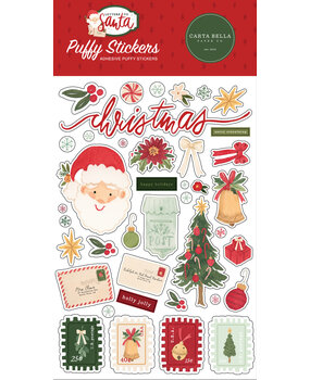 Carta Bella Letters To Santa Puffy Stickers (CBLS155066) (OUTLET)