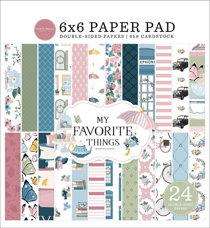 Carta Bella My Favorite Things 6x6 Inch Paper Pad (CBMFT307023) (OUTLET) Carta Bella My Favorite Things 6x6 Inch Paper Pad (CBMFT307023) (OUTLET)
