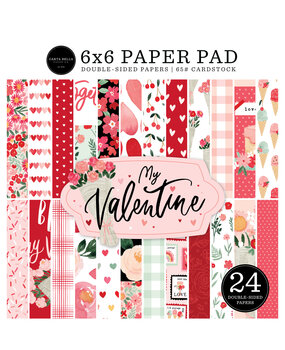Carta Bella My Valentine 6x6 Inch Paper Pad (CBMV294023) (OUTLET)