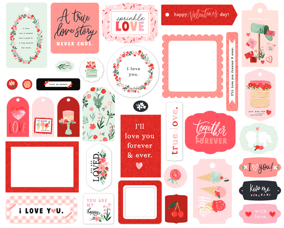 Carta Bella My Valentine Frames & Tags (CBMV294025) (OUTLET)