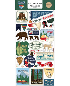 Carta Bella Outdoor Adventures Chipboard Phrases (CBOA134022) (OUTLET) Carta Bella Outdoor Adventures Chipboard Phrases (CBOA134022) (OUTLET)