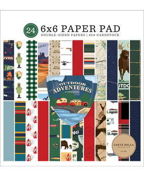Carta Bella Outdoor Adventures 6x6 Inch Paper Pad (CBOA134023) (OUTLET) Carta Bella Outdoor Adventures 6x6 Inch Paper Pad (CBOA134023) (OUTLET)
