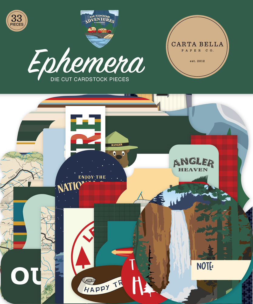 Carta Bella Outdoor Adventures Ephemera (CBOA134024) (OUTLET)