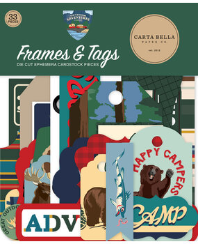 Carta Bella Outdoor Adventures Frames & Tags (CBOA134025) (OUTLET) Carta Bella Outdoor Adventures Frames & Tags (CBOA134025) (OUTLET)