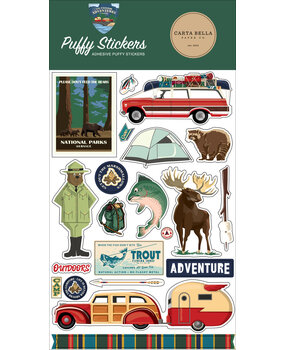 Carta Bella Outdoor Adventures Puffy Stickers (CBOA134066) (OUTLET) Carta Bella Outdoor Adventures Puffy Stickers (CBOA134066) (OUTLET)