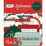 Carta Bella Peaceful Christmas Flora Ephemera (CBPCF341024) (OUTLET)