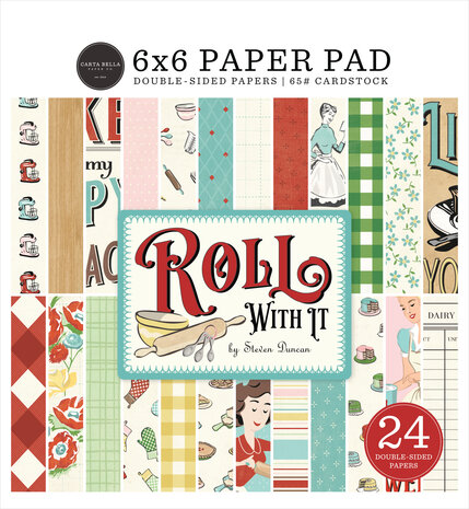 Carta Bella Roll With It 6x6 Inch Paper Pad (CBR378023) (OUTLET)