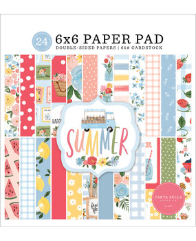 Carta Bella Summer 6x6 Inch Paper Pad (CBS133023) (OUTLET) Carta Bella Summer 6x6 Inch Paper Pad (CBS133023) (OUTLET)