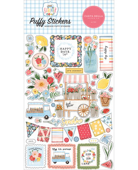 Carta Bella Summer Puffy Stickers (CBS133066) (OUTLET) Carta Bella Summer Puffy Stickers (CBS133066) (OUTLET)
